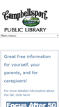 Mobile Screenshot of campbellsportlibrary.org